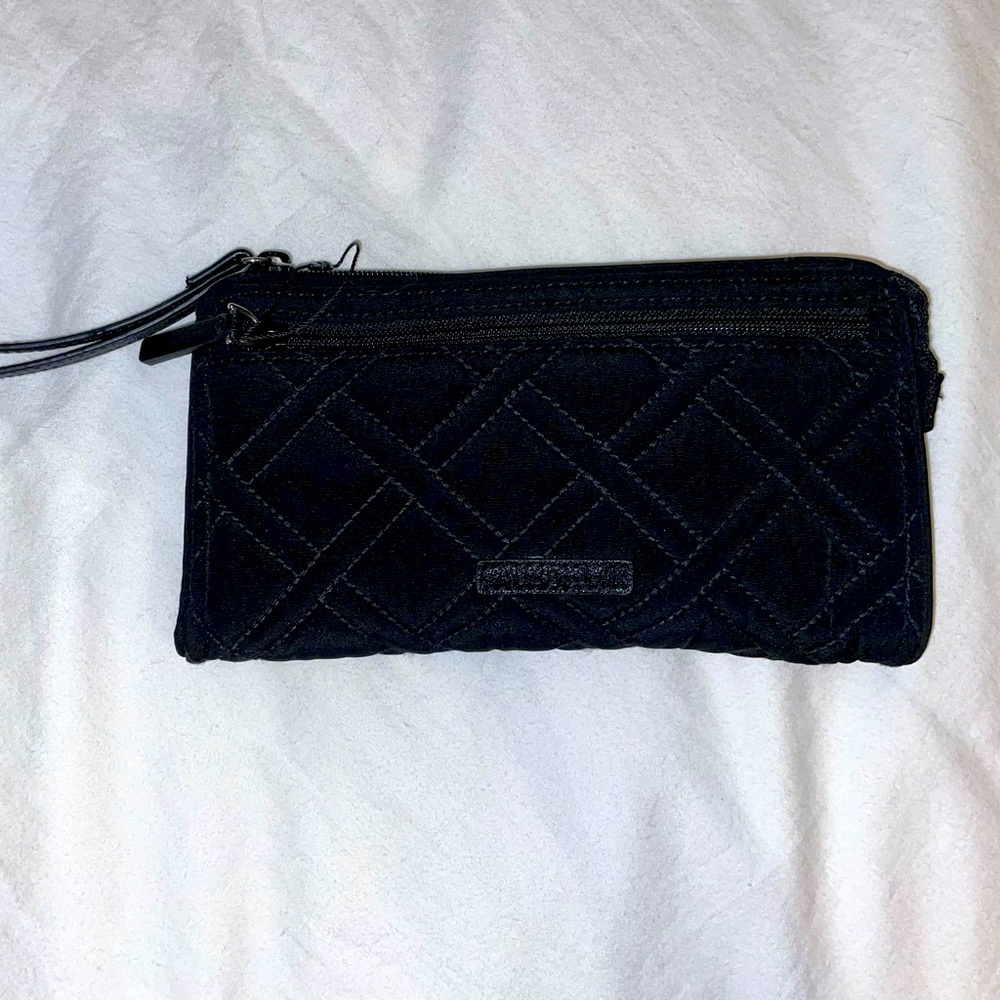New Vera Bradley Black wallet/wristlet